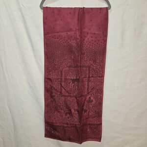 Pure Silk Scarf By Frances Sanderson Made In Scotland Mahogany
